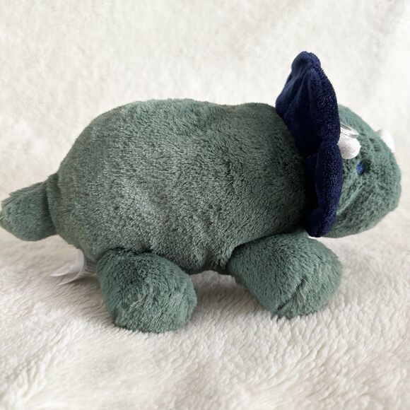 Carters Just One You Blue Green Triceratops Dinosaur Plush Baby Sooth Toy Lovey - Picture 3 of 5